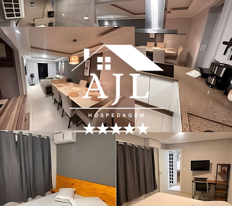 Casa 2 quartos 2 BWC, ar cond, garag cobert, churr