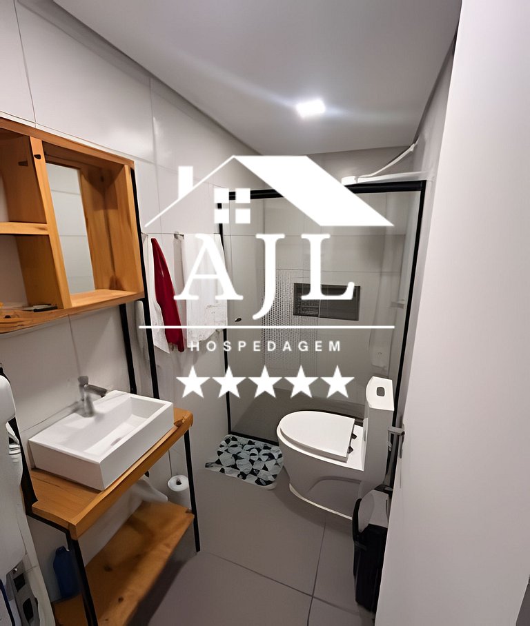 Casa 2 quartos 2 BWC, ar cond, garag cobert, churr