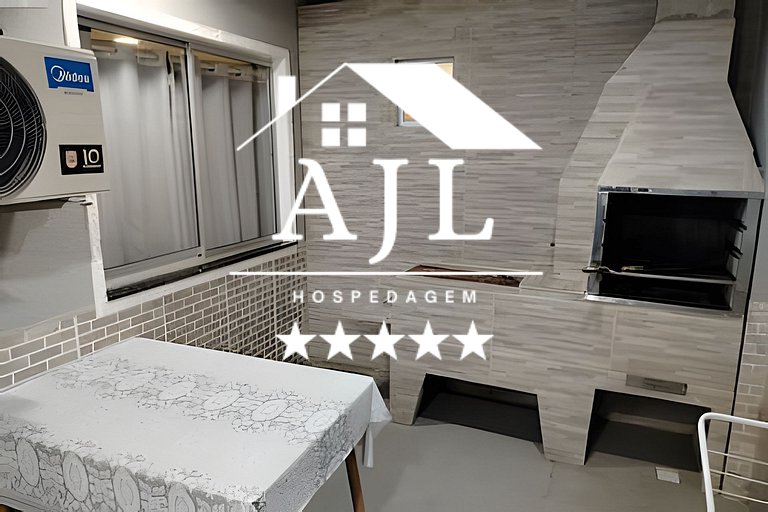 Casa 2 quartos 2 BWC, ar cond, garag cobert, churr