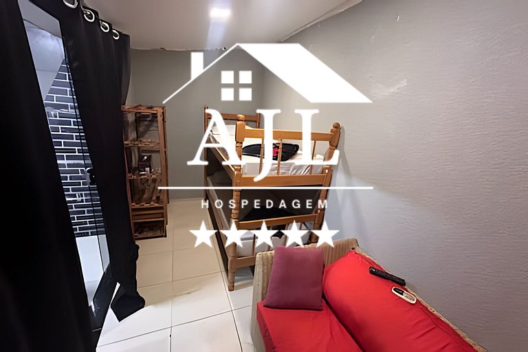 Casa 2 quartos hidromassagem, ar cond, churrasque